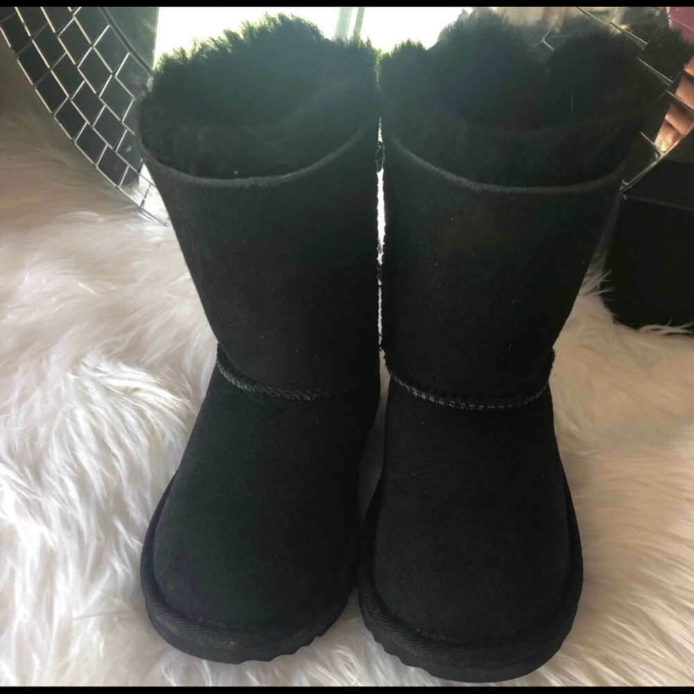 Kids black uggs